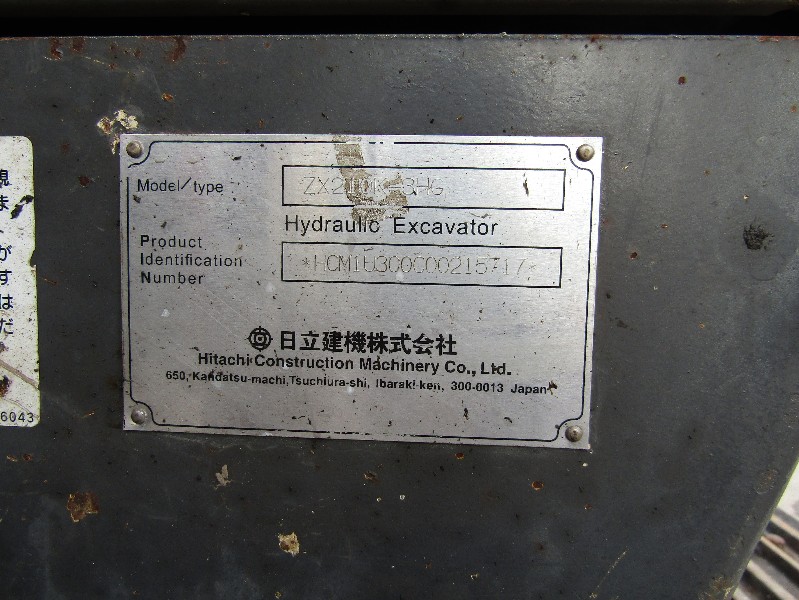 Hitachi ZX210K-3HG 